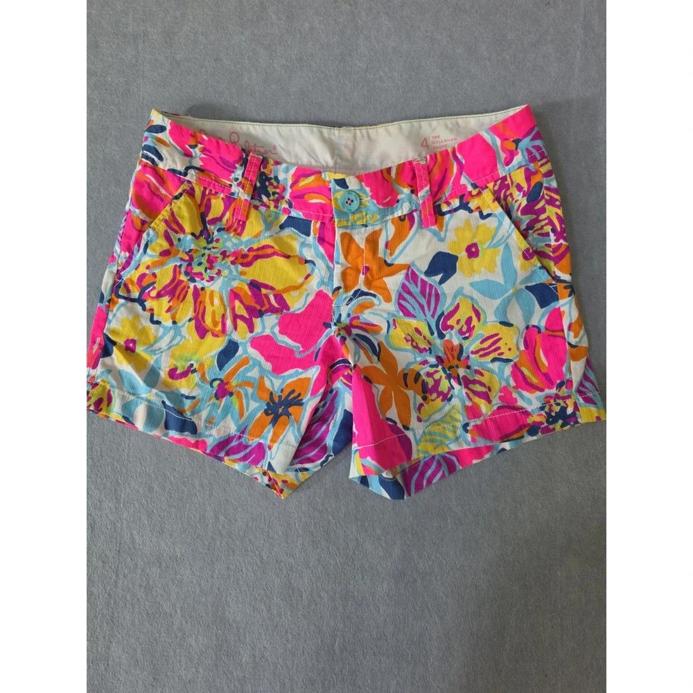 Lilly Pulitzer Women's Callahan Chino Shorts Floral Multicolor Size 4